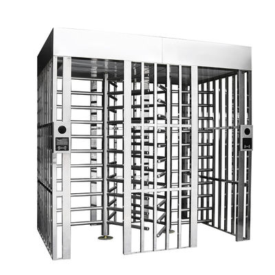 품질  One Full Height Fingerprint Security Entry Gate Turnstile Double Door Security Pedestrian Gate 공장